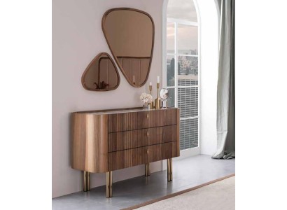 Braun Chest of drawers with Mirror Bedroom Modern Luxury Furniture Design