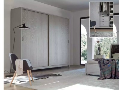 Современный серый деревянный шкаф для спальни в стиле модерн