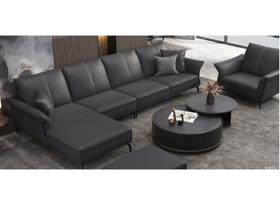 Sofa Ecksofa L Form Sessel Couchtisch Hocker Ecksofa 3tlg. Modernes