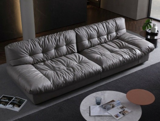 Big xxl Wohnzimmer Leder Modernes Design Sofa Couch 4 Sitzer Textil