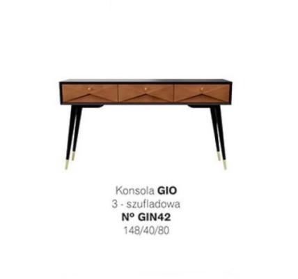 Konsolentisch Tisch Konsole Kommode Sideboard Holz Modern Luxus Braun Design Neu