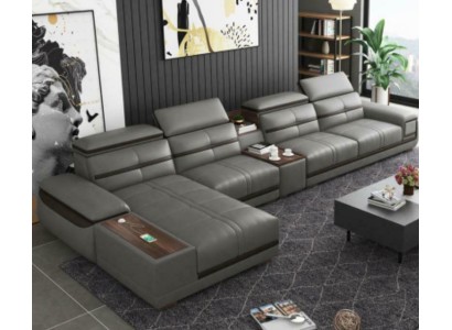 Wohnlandschaft Eckgarnitur Ecksofa L-form Polster Modern Relax Sitz Luxus Möbel