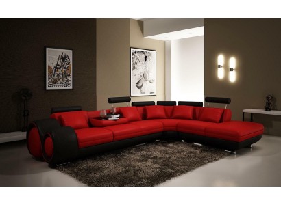 Multifunktions Ledercouch Sitz Polster Dekor Wohnzimmer Leder Garnitur Sofa