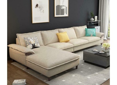 Wohnlandschaft Ecksofa Polster Textil Modern Relax Sitz Luxus Möbel Sofa 329 cm