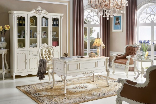 Luxury Desk Table Office Antique Style Baroque Office Rococo Baroque Tables