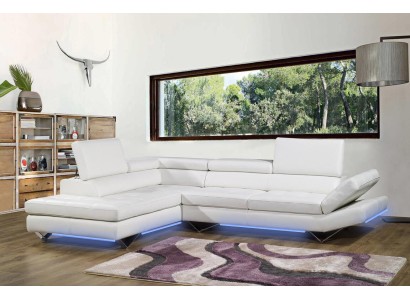 Multifunktions Ecksofa Couch Polster Eckgarnitur Leder Sofa Sofas Couchen