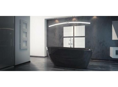 Schwarze LUXUS Design Freistehende Badewanne Wanne Bad Badewannen