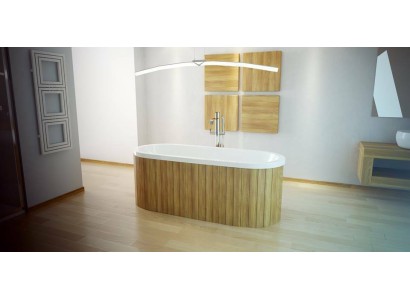 Luxus Badewanne Rechteckige Freistehende Wanne Badezimmer Wannen Acryl Weiß Oval