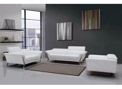 Sofagarnitur Leder Sofa Set 3+2 (ohne Sessel) Couch Sitz Polster Garnitur 1547