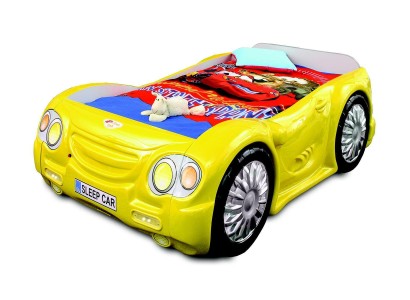 Rennwagen Auto Bett Matratze Kinderbett Autobett Deko Kinderzimmer Betten