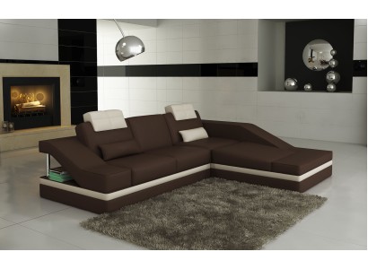 Moderne Ledersofa Ecksofa L Form Couch Polster Sitz Ecke Sofa Couchen