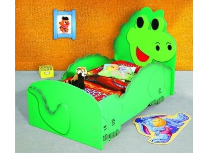 Kinderbett Jugendbett Bett Betten mit Matratze mit Tiermotiv Schlafbett Dino