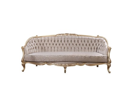 Baroque Sofa 3 Seat Living room Classic Design Textile Sofa Luxury new