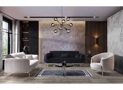 Великолепный стильный диванный гарнитур с элегантными ножками в изысканном современном стиле