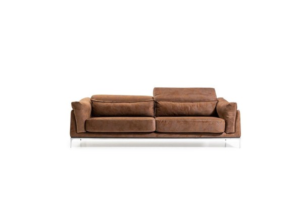 Sessel + Sofa in Braun Modern Style Mittelweich Luxuriös Bequem Neu