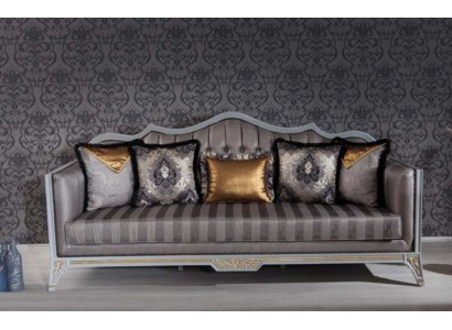 Sofa 3 Sitzer Couchen Sofas Dreisitzer Textil Luxus Couch Polster Barock