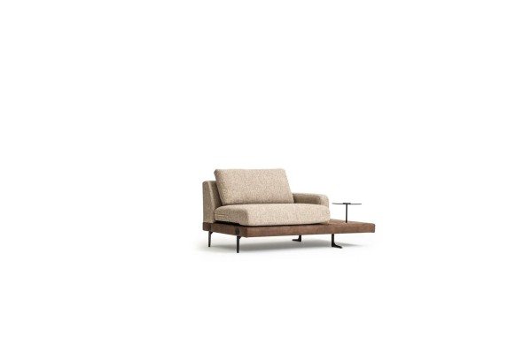 Viersitzer Ablagefläche Wohnzimmer Polstersofa Textil Couch Moderner Stil