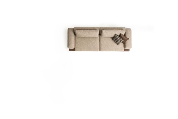 Beige Sofa Luxury Three Seater Modern Style Living room Couch Upholstered furniture