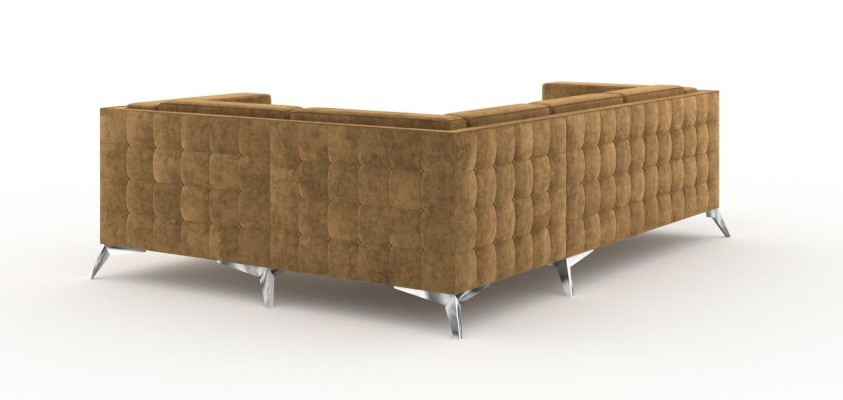 Stoff L-Form Couch Wohnlandschaft Ecksofa Garnitur Modern Design Sofa