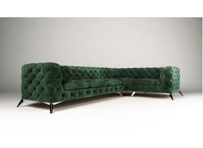 Роскошный современный угловой диван L - формы Честерфилд