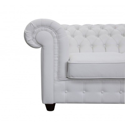 Chesterfield 3+1 Ledersofa Schlafsofa Bettfunktion Leder Couch Sofagarnitur Sofa