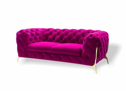 Бархатный роскошный мягкий двухместный диван для гостиной