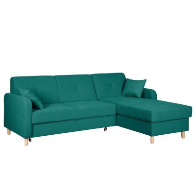 Schlafsofa Design Ecksofa L-form Bett Couch Textil Sofas Stoff Schlaf Funktion