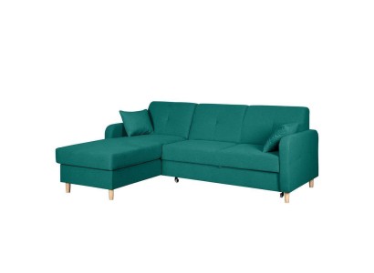 Schlafsofa Design Ecksofa L-form Bett Couch Textil Sofas Stoff Schlaf Funktion