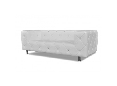 Белый мягкий удобный роскошный современный диван для гостиной Честерфилд
