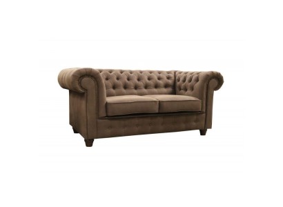 Мягкий удобный элегантный двухместный диван Честерфилд в стиле Кэмбридж