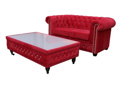 Яркий роскошный изумительный диван для гостиной Честерфилд