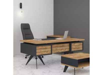 Бурый деревянный удобный роскошный комплект мебели для кабинета