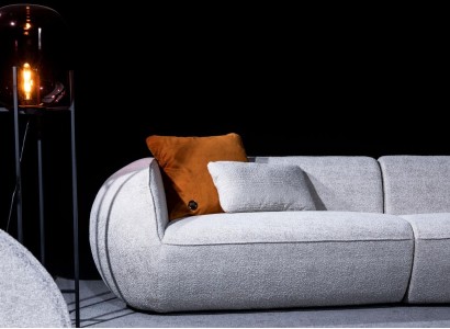 Wohnzimmermöbel Set Fünfsitzer Sessel Polstermöbel Sofa Möbel Design 2tlg