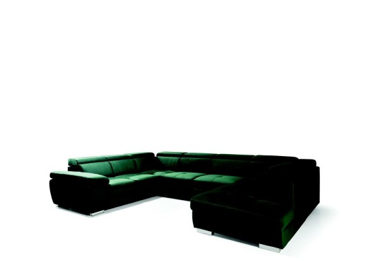 Multifunktion Big Wohnlandschaft U Form Ecksofa Sofa Stoff Couch Polster