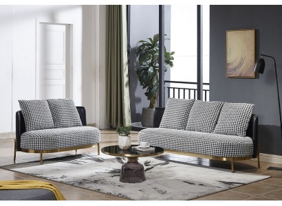 Sofagarnitur 321 Sitzer Set Design Sofa Polster Couchen Couch Modern Luxus Neu