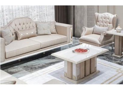 Изысканный диванный гарнитур для гостинной в итальянском стиле