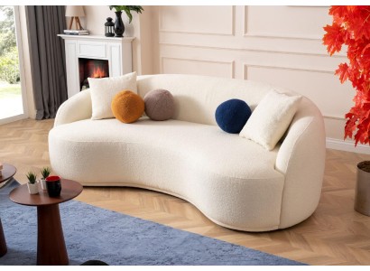 Оригинальный дизайнерский 3 местный диван полукруглой формы