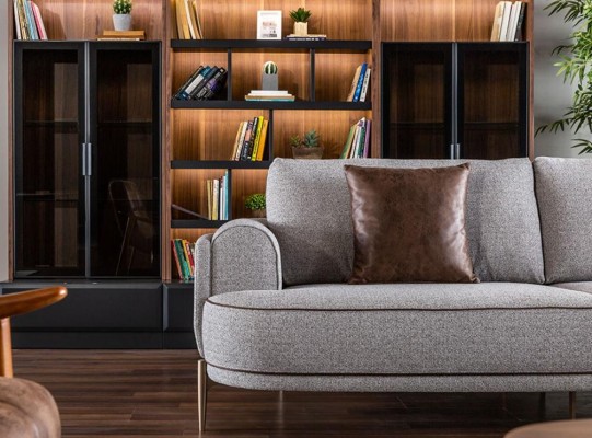 Stoffsofa Ecksofa L Form Sofa Stoff Sofas Grau Modern Wohnzimmer Möbel