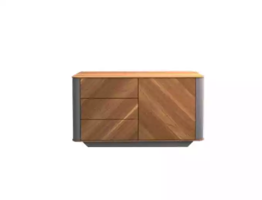 Arbeitszimmer Büro Schreibtisch Kommode Sideboard Modern Holz Braun