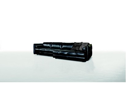 Люксовый кожаный диван L-формы для гостиной