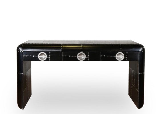 Оригинальный стильный консольный столик из алюминия 