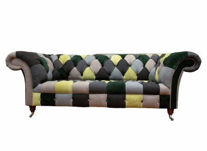 Wunderschönes stilvolles 3-Sitzer Chesterfield Sofa für das Wohnzimmer