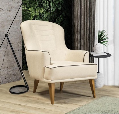 Sofagarnitur Set Beige mit Holzgestell 3+1 Sitzer Couchen Garnituren Möbel