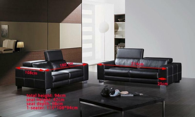 Leather sofa Couch Living landscape 3+2 Seater Suite Deco Design Modern Sofa