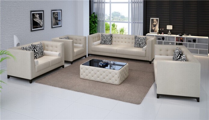 Sofagarnitur Garnituren Set Design Sofas Polster Couchen Leder 3 2 Sitzer