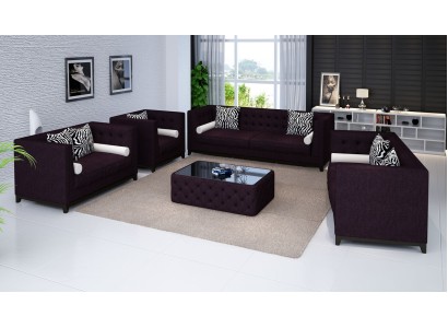 Sofagarnitur Ledersofa Sofa Couchen Sitzer Set Sofa Polster Couch 4tlg Sessel