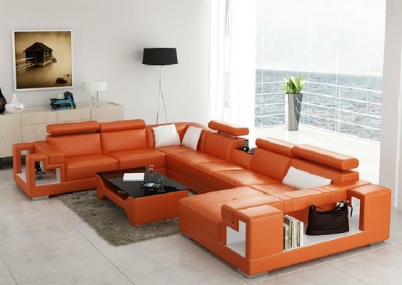 Eckgarnitur U Form Sofa Wohnlandschaft U Form Ecksofa Couch Polster