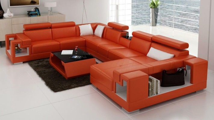 Eckgarnitur U Form Sofa Wohnlandschaft U Form Ecksofa Couch Polster