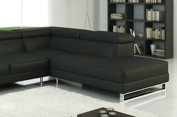 Ecksofa Ledersofa Wohnlandschaft L Form Sofa Couch Deko Polster Sitz Ecke