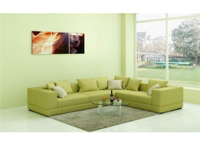 Sofa Modernes Polster Textil Couch Design Ecksofa Couchen Stoff